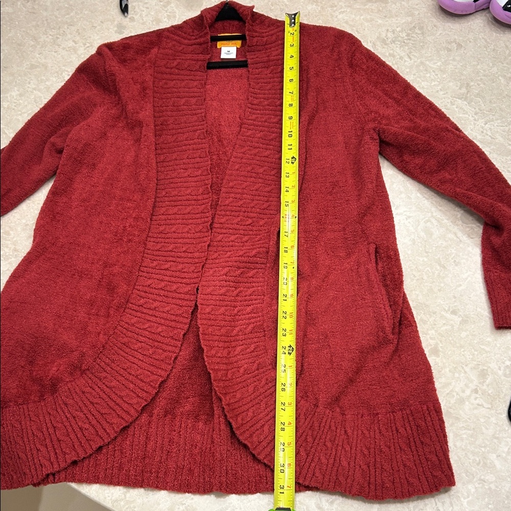 Ruby Rd. Rich Red Open Front Cardigan - Picture 9 of 10